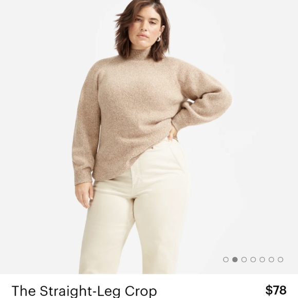 Everlane Straight Leg Crop, 00 short, Sandstone - Picture 7 of 11